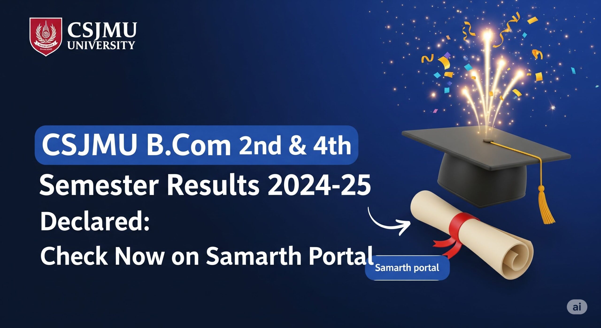 CSJMU B.Com 2nd & 4th Semester Results 2024-25 Declared: Check Now